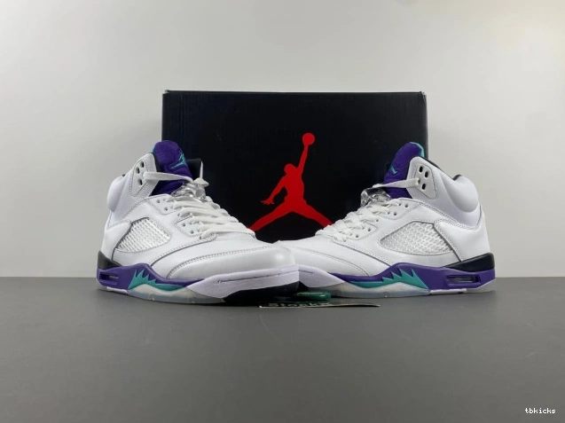 Rep TBK (2013) Jordan Grape 136027-108 Air Retro 5 0814